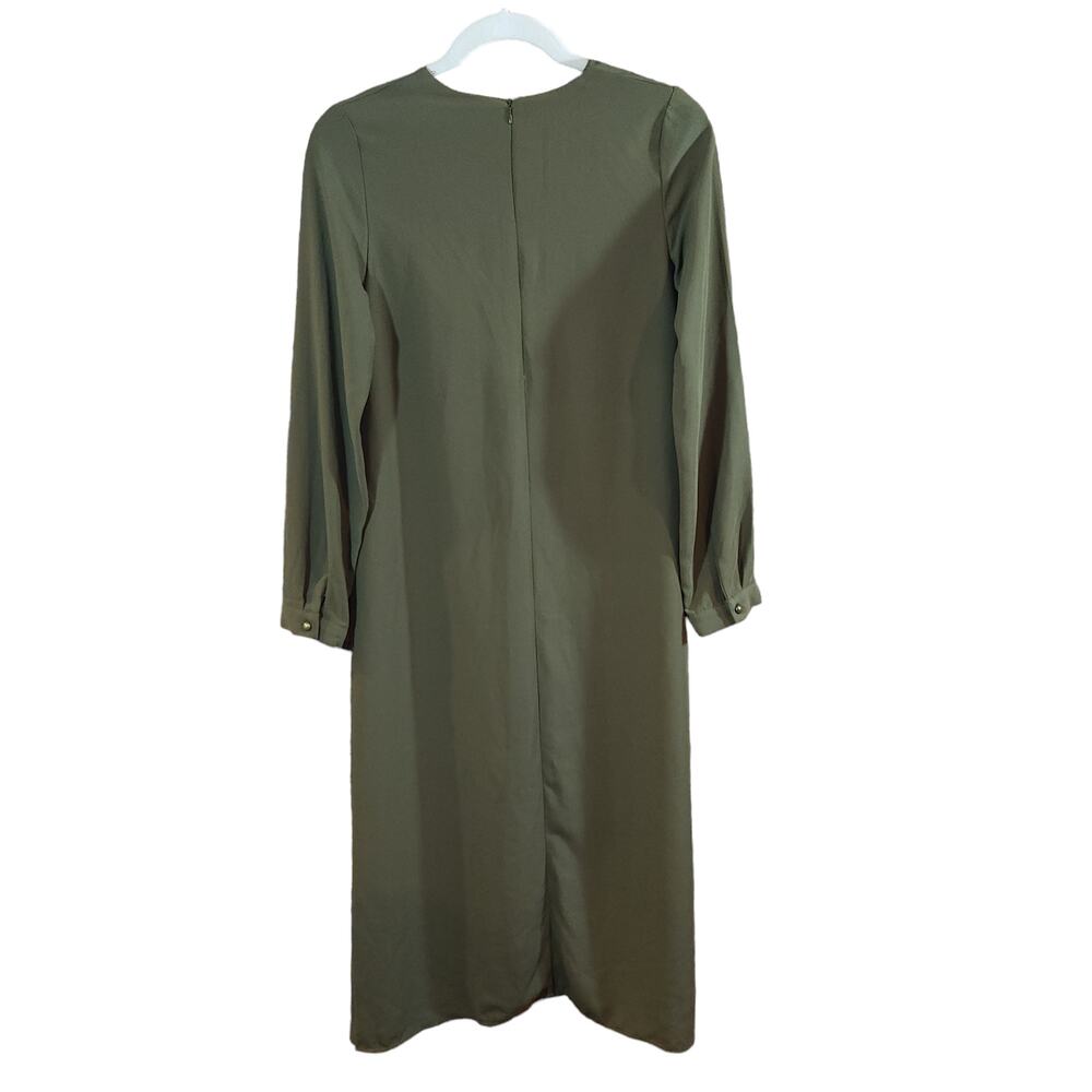 Aynaz Beaded Long Sleeve Midi Dress Modest Wedding Guest Party Women's 38 NWT - Picture 5 of 7